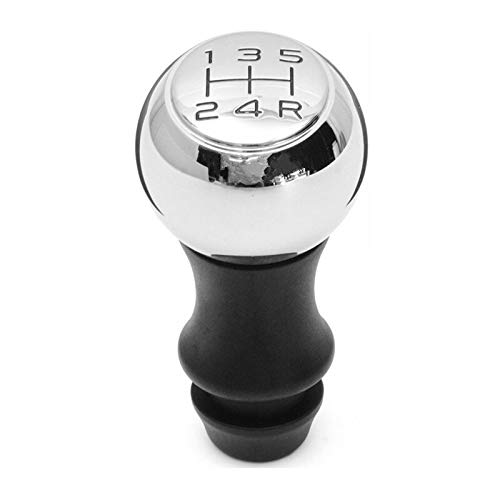 Ymnilian Schaltknauf, Schaltknäufe 5 Geschwindigkeit Auto MT Schaltknauf Hebel Schalthebel Griff Stock for Peugeot 206 306 406 106 107 207 307 407 301 308 2008 3008 C2 C3 C4(Black R) von Ymnilian