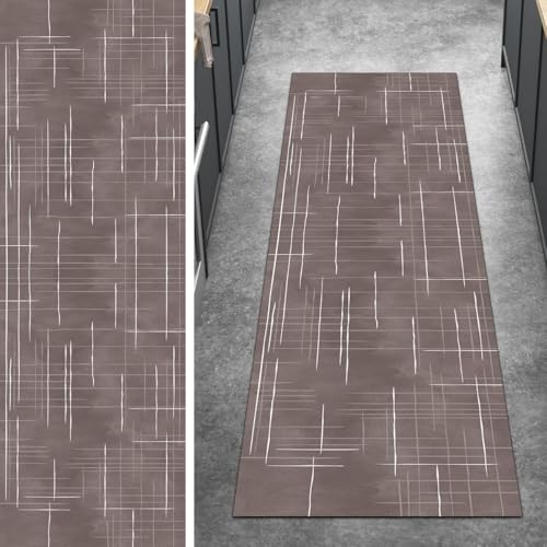 Ymural Abstrakt Teppich Läufer Flur rutschfest, 90x100CM Braun Teppichläufer Küchenteppich Lang Waschbar Kurzflor Polyester Korridor Schlafzimmer Anpassbar Ymural Abstrakt Teppich Läufer Flur rutschfest, 90x100CM Braun Teppichläufer Küchenteppich Lang Waschbar Kurzflor Polyester Korridor Schlafzimmer Anpassbar von Ymural