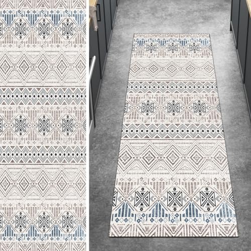 Ymural Boho Teppich Läufer Flur rutschfest Meterware 110x400CM Beige Teppichläufer Küchenteppich Lang Waschbar Kurzflor Polyester Korridor Schlafzimmer Anpassbar Ymural Boho Teppich Läufer Flur rutschfest Meterware 110x400CM Beige Teppichläufer Küchenteppich Lang Waschbar Kurzflor Polyester Korridor Schlafzimmer Anpassbar von Ymural