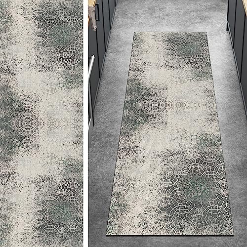 Ymural Läufer Teppich Lang Flur Teppichmatten Abstract 80x350CM Beige Grau Kücheläufer rutschfest Teppichläufer Waschbar Kurzflor Polyester Korridor Schlafzimmer, Anpassbar Breite 40-120cm Ymural Läufer Teppich Lang Flur Teppichmatten Abstract 80x350CM Beige Grau Kücheläufer rutschfest Teppichläufer Waschbar Kurzflor Polyester Korridor Schlafzimmer, Anpassbar Breite 40-120cm von Ymural