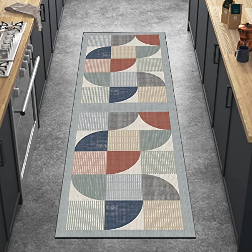 Ymural Teppich Läufer Flur Waschbar Grau Bunt 50x100CM Patchwork Teppichläufer Küchen rutschfest Meterware Kurzflor Lang Küchenläufer Polyester Korridor Schlafzimmer, Anpassbar Ymural Teppich Läufer Flur Waschbar Grau Bunt 50x100CM Patchwork Teppichläufer Küchen rutschfest Meterware Kurzflor Lang Küchenläufer Polyester Korridor Schlafzimmer, Anpassbar von Ymural