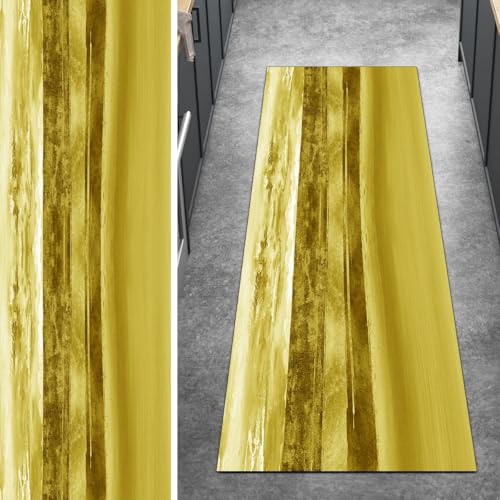 Ymural Teppich Läufer Flur rutschfest Meterware Kücheläufer 80x550CM Gelb Abstrakt Küchenteppich Lang Waschbar Kurzflor Polyester Korridor Schlafzimmer Anpassbar Ymural Teppich Läufer Flur rutschfest Meterware Kücheläufer 80x550CM Gelb Abstrakt Küchenteppich Lang Waschbar Kurzflor Polyester Korridor Schlafzimmer Anpassbar von Ymural