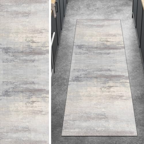 Ymural Teppich Läufer Flur rutschfest Meterware Lang 40x90CM Grau Beige Abstrakt Teppichläufer Küchenteppich Waschbar Kurzflor Polyester Korridor Schlafzimmer Anpassbar Ymural Teppich Läufer Flur rutschfest Meterware Lang 40x90CM Grau Beige Abstrakt Teppichläufer Küchenteppich Waschbar Kurzflor Polyester Korridor Schlafzimmer Anpassbar von Ymural