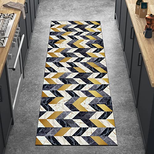 Ymural Teppichläufer Flur Küche 100x180CM Marmorierung Bunt rutschfest Waschbar Teppich Läufer Flur Lang Meterware Polyester Küchenläufer Flurläufer für Korridor Schlafzimmer, Anpassbar Ymural Teppichläufer Flur Küche 100x180CM Marmorierung Bunt rutschfest Waschbar Teppich Läufer Flur Lang Meterware Polyester Küchenläufer Flurläufer für Korridor Schlafzimmer, Anpassbar von Ymural