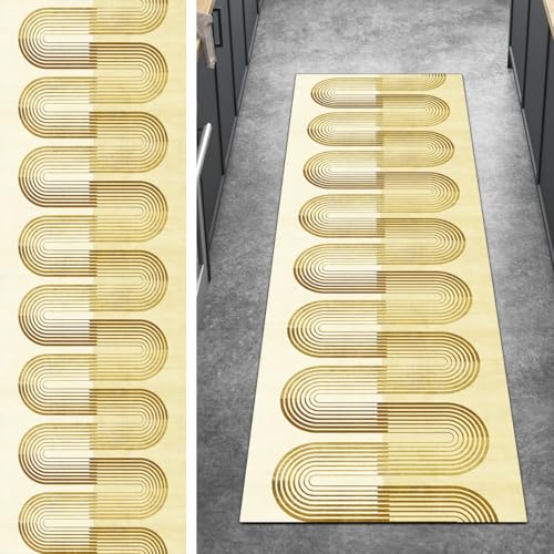 Ymural Teppichläufer rutschfest Meterware Teppich Läufer Flur 120x180CM Gelb Modern Küchenteppich Lang Waschbar Kurzflor Polyester Korridor Schlafzimmer Anpassbar Ymural Teppichläufer rutschfest Meterware Teppich Läufer Flur 120x180CM Gelb Modern Küchenteppich Lang Waschbar Kurzflor Polyester Korridor Schlafzimmer Anpassbar von Ymural