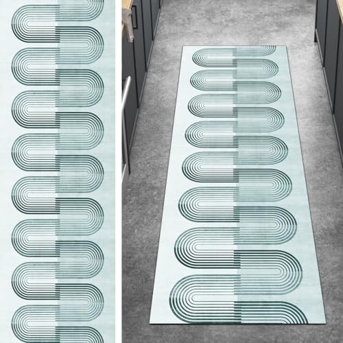 Ymural Teppichläufer rutschfest Meterware Teppich Läufer Flur 120x450CM Cyan rutschfest Lang 3D Meterware Kurzflor Polyester Korridor Schlafzimmer Anpassbar Ymural Teppichläufer rutschfest Meterware Teppich Läufer Flur 120x450CM Cyan rutschfest Lang 3D Meterware Kurzflor Polyester Korridor Schlafzimmer Anpassbar von Ymural