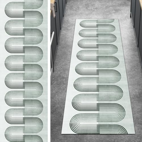 Ymural Teppichläufer rutschfest Meterware Teppich Läufer Flur 70x550CM Dunkle Grün Modern Küchenteppich Lang Waschbar Kurzflor Polyester Korridor Schlafzimmer Anpassbar Ymural Teppichläufer rutschfest Meterware Teppich Läufer Flur 70x550CM Dunkle Grün Modern Küchenteppich Lang Waschbar Kurzflor Polyester Korridor Schlafzimmer Anpassbar von Ymural