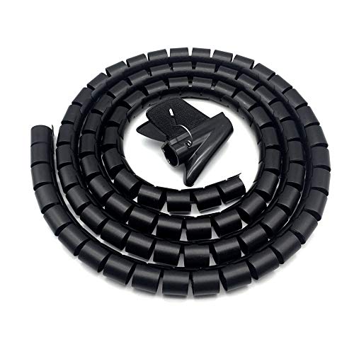 BuxiuGK Universal Kabelschlauch 28mm x 2m aus Kunststoff Flexible Kabelorganisation mit Einziehhilfe Zum Bündeln von Kabeln für Computer,TV,Schwarz BuxiuGK Universal Kabelschlauch 28mm x 2m aus Kunststoff Flexible Kabelorganisation mit Einziehhilfe Zum Bündeln von Kabeln für Computer,TV,Schwarz von BuxiuGK