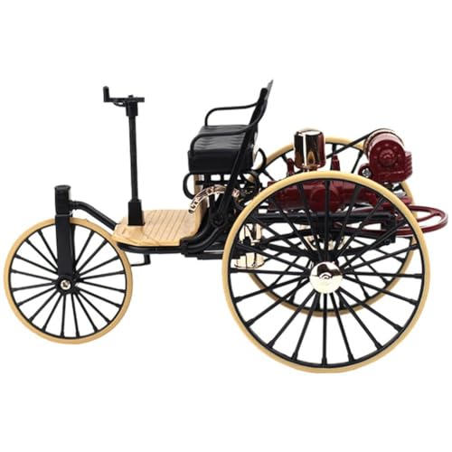 Ymxygz 1:12 Oldtimer-Modell, Vintage-Auto-dekor, Puppenhaus-Modell, Desktop-Legierung, Dreirad-Ornament von Ymxygz
