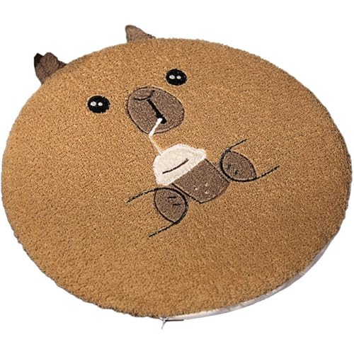 Ymxygz Capybara-sitzpolster, Rutschfestes, Gefülltes Kissen, Rundes, Verdickendes Sitzkissen, Capybara-stuhlkissen, Capybara-Hintern-Matte Ymxygz Capybara-sitzpolster, Rutschfestes, Gefülltes Kissen, Rundes, Verdickendes Sitzkissen, Capybara-stuhlkissen, Capybara-Hintern-Matte von Ymxygz