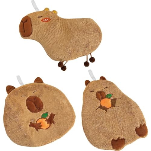 Ymxygz Niedliche Tier-handtücher, Kawaii-Capybara-handtücher, Cartoon-hängetücher, Stoff, Küche, Saugfähiges Trockentuch Für Kinder Und Erwachsene von Ymxygz