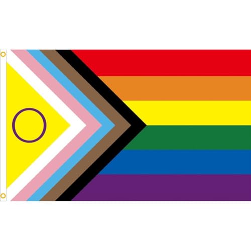 Ymxygz Regenbogen-Progress-Pride-Flagge – 90 X 150 cm – LGBT-Banner Aus 100d-polyester Zwei Metallösen – Lichtbeständig – Lebendige Farben – 150 X 90 cm Ymxygz Regenbogen-Progress-Pride-Flagge – 90 X 150 cm – LGBT-Banner Aus 100d-polyester Zwei Metallösen – Lichtbeständig – Lebendige Farben – 150 X 90 cm von Ymxygz