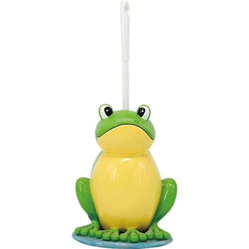 Ymxygz Toilettenbürste Badezimmer Neuheit Toilettenbürstenhalter Cartoon Frosch Kuh AFFE Harz Toilettenwäscher Set Toilettenbürste Reinigungswerkzeug von Ymxygz