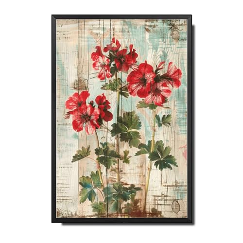 Ymyoo Metallschild Blechschild Vintage Vintage Pelargonien Wandkunst Blechschild für rustikalen Charme Shabby Chic Innenräume und Korrosionsbeständigkeit Lustige Badezimmer-Dekoration für Restaurant Ymyoo Metallschild Blechschild Vintage Vintage Pelargonien Wandkunst Blechschild für rustikalen Charme Shabby Chic Innenräume und Korrosionsbeständigkeit Lustige Badezimmer-Dekoration für Restaurant von Ymyoo