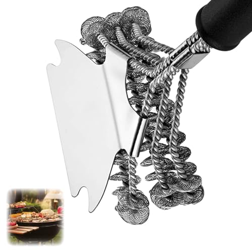 Borstenfreie Grillbürste mit scharfem Schaber, Premium Grillreiniger und Schaber-Zubehör, geeignet für alle Grillwerkzeuge, reinigt mühelos Metallgrills und Porzellanroste ohne Beschädigung Borstenfreie Grillbürste mit scharfem Schaber, Premium Grillreiniger und Schaber-Zubehör, geeignet für alle Grillwerkzeuge, reinigt mühelos Metallgrills und Porzellanroste ohne Beschädigung von Ynkkvre