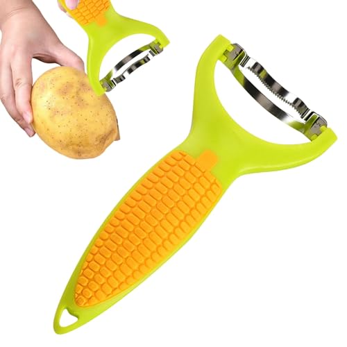 Corn Cob Stripper Werkzeug, Edelstahl Maisschäler,Mais Schäler Stripper - Edelstahl Splitter Werkzeug Corn Cutter Off Cob Kernel Entferner Slicer Corn Kernel Entferner Werkzeug mit ergonomischem Griff von Ynnhik