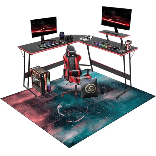 Bürostuhl Unterlage, Bodenschutzmatte für Teppichboden, Gaming Stuhl Unterlage, Unterlage Schreibtischstuhl, Gaming Bürostuhl Stuhlmatten für Harte Böden Parkett Rollstühle 160 x 200 cm von YnzgHmakPyxeh