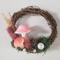 Mini Pilz Kranz Wald Dekor Cottage Core Tannenzapfen Herbst Neutral Niedlich Home Geschenke Für Den von YoGnomie