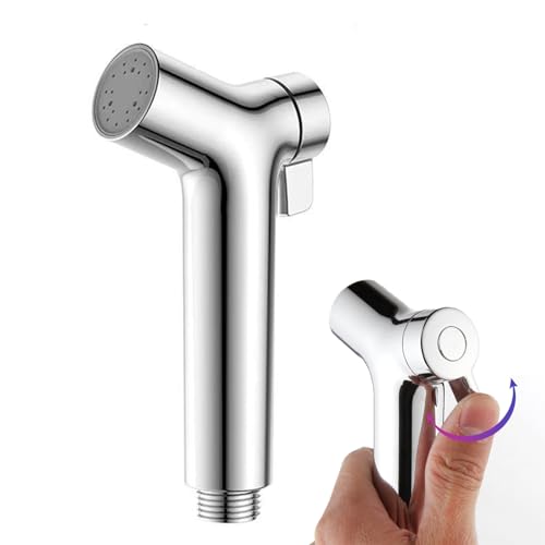 1 Stück Bidet Handbrause, Bidet Brause für Toilette, einstellbar Bidet Handbrause Duschsprüher, ABS Sprühkopf Duschkopf Bidet-Sprühgeräte für Haustiere, Dusche, Badezimmer, Toilette von Yoaeyok