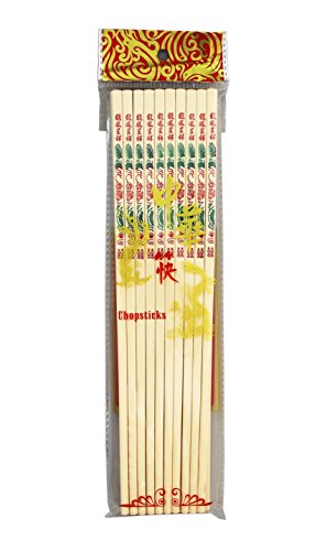 yoaxia ® - China Besteck 10 Paare Kunststoff Essstäbchen 26.5cm PLASTIC CHOPSTICKS [ DRACHE & PHOENIX ] von Yoaxia