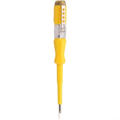 100 500 V Spannungsanzeiger Stift mit Neonlichtbohrer und isoliertem PVC-Griff für Elektronik, Elektrogeräte und Automobilgebrauch von YobiLife
