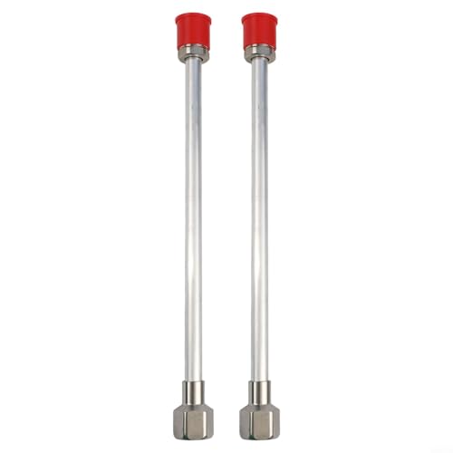 2 Stück Ersatz-Verlängerungsstäbe, kompatibel mit den meisten Airless-Farbspritzgeräten mit Gewindeenden für hohe und schmale Malbereiche (30 cm) von YobiLife