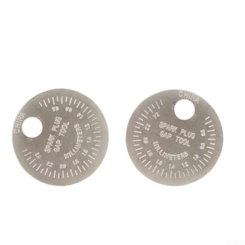 2 Stück Funkenspaltmessgeräte 0 02 0 10 Zoll 0 6 2 4 mm Messbereich Zinklegierung Münztyp Funkenspalt-Messwerkzeug-Set für präzise Anpassung von YobiLife