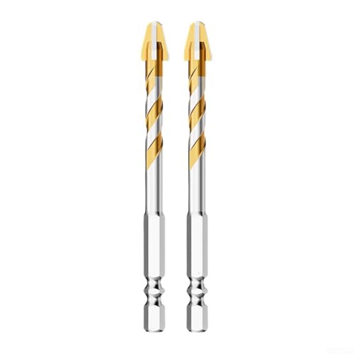 Bohrer-Set, Exzenter, 2 Stück, mit 9 Klingen für Beton und Marmor, für DIY-Projekte und den professionellen Einsatz (8 mm) von YobiLife