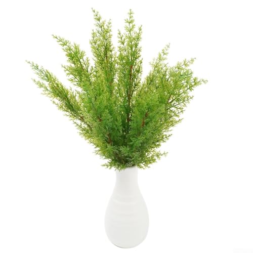 Dekorative künstliche Kiefern-Zypressenblätter, Zweig-Simulationspflanzen für drinnen und draußen, Heimdekoration, 42 cm Dekorative künstliche Kiefern-Zypressenblätter, Zweig-Simulationspflanzen für drinnen und draußen, Heimdekoration, 42 cm von YobiLife