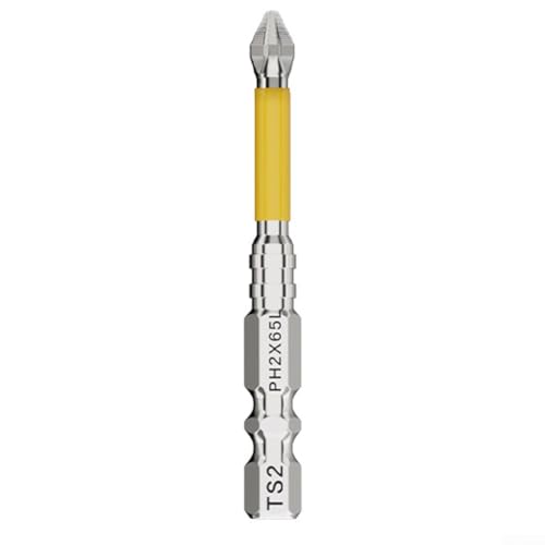 Effizienter 25 mm PH2 magnetischer rutschfester Schraubendreher-Bitkopf für Werkzeug-Sets (65 mm) von YobiLife