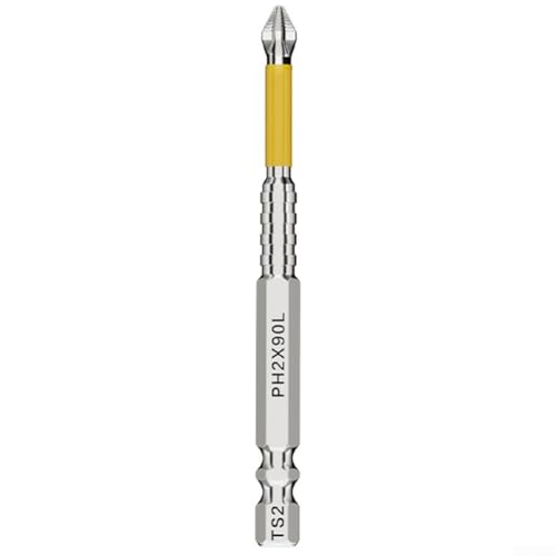 Effizienter 25 mm PH2 magnetischer rutschfester Schraubendreher-Bitkopf für Werkzeug-Sets (90 mm) von YobiLife