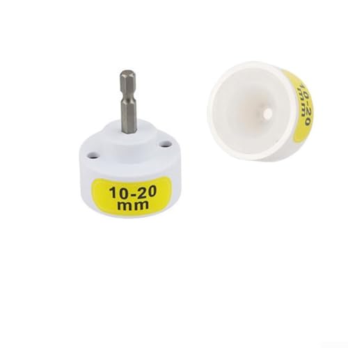 Elektrische Flaschenverschließmaschine mit Bohrer-Adapter für Kappenabdichtung, 10–50 mm, Kunststoff, weiß, Sechskantschaft Werkzeug (10–20 mm) von YobiLife