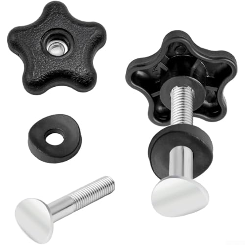 Ersatzgriffknöpfe mit Schrauben und Unterlegscheiben für Toro Rasenmäher Modelle inkl. Recycler, für reibungslose Handhabung (2er-Pack) von YobiLife