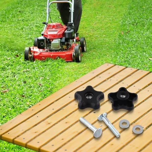 Ersatzgriffknöpfe mit Schrauben und Unterlegscheiben für Toro Rasenmäher Modelle inkl. Recycler, für reibungslose Handhabung (4er-Pack) von YobiLife