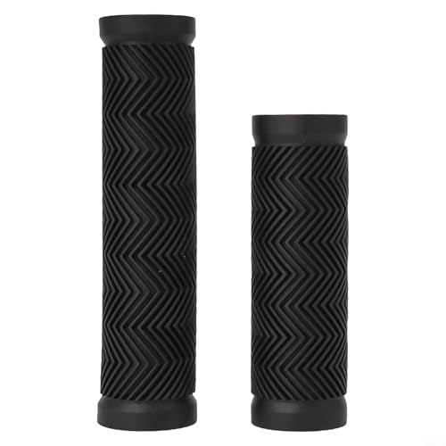 Fahrradlenkergriffe für Mountainbikes und Roller, weiches Gummi, stoßdämpfende Griffe, kompatibel mit 22 2 mm und 25 4 mm Durchmesser Stangen (130/100 mm) von YobiLife