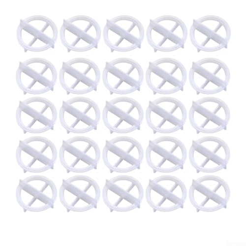 Fliesen-Nivelliersystem, Abstandshalter und Keile für Boden und Wand, zur Unterstützung von flachen Fliesenoberflächen und richtigen Abständen, 100 Stück (weiß, 1 mm) von YobiLife
