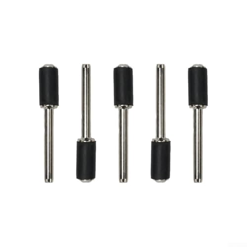 Gummidorn Set 5 Stück Schleiftrommeln zum Polieren mit für Rotationswerkzeuge (6,35 mm) von YobiLife