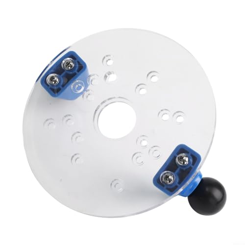 Holzbearbeitung Router Grundplatte Klar Inverted Table Mount für Trim Router Stabile Acryl Grundplatte mit vorgebohrten Löchern DIY Werkzeug Zubehör von YobiLife