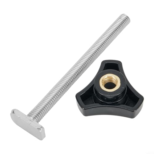 Holzbearbeitung TTrack Zubehör mit M8 Muttergriff für einfache Befestigung (M8 Mutter Griff + T-Schraube) von YobiLife