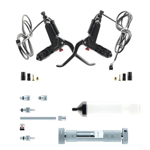 Hydraulischer Bremshebel aus Aluminiumlegierung für Elektrofahrräder, mit 2-poligem SM-Anschluss und magnetischer Steuerung (nur rechts) von YobiLife
