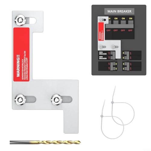 Leitungsschutzschalter Interlock Kit für ITE/Siemens/Gould/Murray 150-200 Amp Panels inkl. Bohrer-Bit-Schrauben-Kit Installationsteile (SD-200VL) von YobiLife
