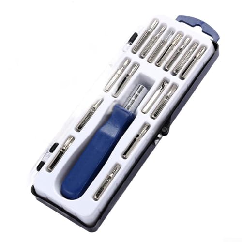 Magnetisches 16-in-1-Schraubendreher-Set für Handys, Tablets, Kameras, kleine elektronische Geräte, mit kompakter Tragetasche für Werkzeugorganisation von YobiLife