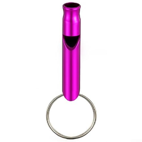 Mini-Survival-Pfeife aus Metall für Outdoor-Aktivitäten, Training von Haustieren und Notsignal, Aluminium-Legierung, Violett Mini-Survival-Pfeife aus Metall für Outdoor-Aktivitäten, Training von Haustieren und Notsignal, Aluminium-Legierung, Violett von YobiLife