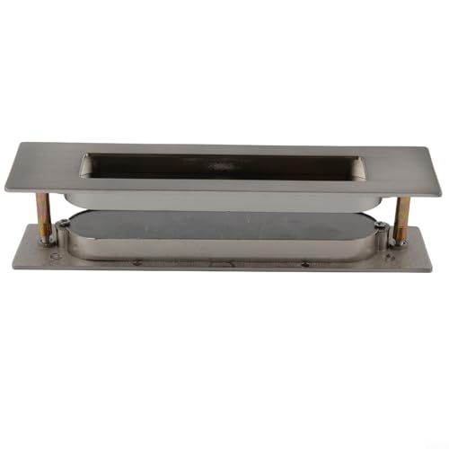 Minimalistischer Türgriff mit Kantenzug für Schrank- und Scheunentüren, schnelle Installation (Silber) von YobiLife