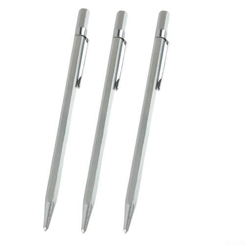 Multifunktionaler Fliesenschneiderstift aus legiertem Stahl mit Hartmetallspitze für präzise Markierung auf Glas, Metall, Stahl, Kunststoff und Holzbaustoffen (3 Stück) von YobiLife