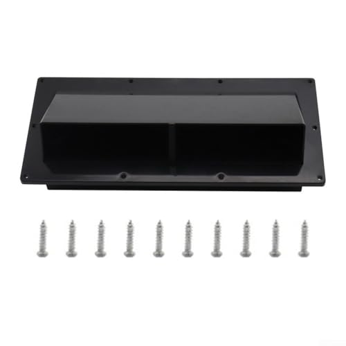 RV Camper Dunstabzugshaube Abluftblende für Seitenwand ABS witterungsbeständige UV stabile Klappe 10 Schrauben schwarz 29,4 x 13,4 x 9,3 cm RV Camper Dunstabzugshaube Abluftblende für Seitenwand ABS witterungsbeständige UV stabile Klappe 10 Schrauben schwarz 29,4 x 13,4 x 9,3 cm von YobiLife