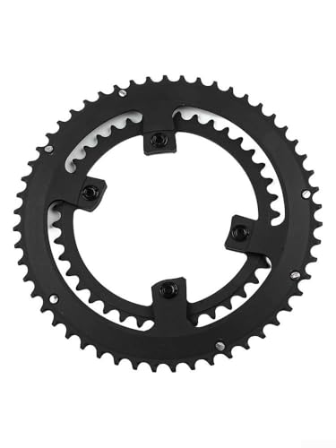 Rennrad-Kettenblatt-Set 110BCD für 105 R7000 R8000 DA9100 mit 53 39T und 50 34T Optionen aus hochfestem Material (53-39t) von YobiLife