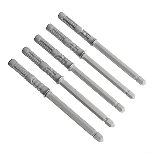 Set mit 5 Schicht-Erweiterungsstiften mit unsichtbaren Trennnägeln für starke Wand-Bücherregalträger (10 x 100 mm) von YobiLife
