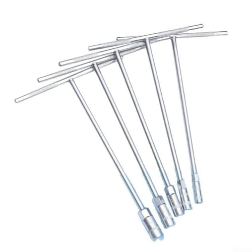 T-Griff Steckschlüssel Sechskantschlüssel 1 Stück 8 14 mm Metall Werkzeug für Auto und Fahrrad mechanische Arbeiten (8 mm) von YobiLife