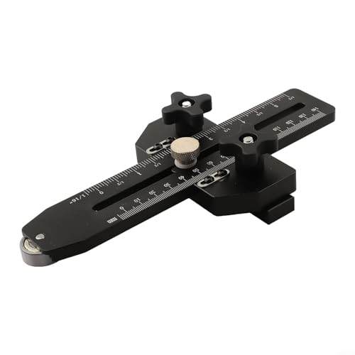 Tischsäge aus Aluminiumlegierung, dünne Rip Jig, erweiterte verstellbare Führung für präzise schmale Schnitte, kompatibel mit Bandsäge und Oberfräse, schwarz Tischsäge aus Aluminiumlegierung, dünne Rip Jig, erweiterte verstellbare Führung für präzise schmale Schnitte, kompatibel mit Bandsäge und Oberfräse, schwarz von YobiLife